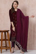 Purple Cotton Dupatta image number 0